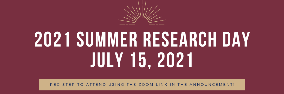 Register to Attend 2021 Summer Research Day