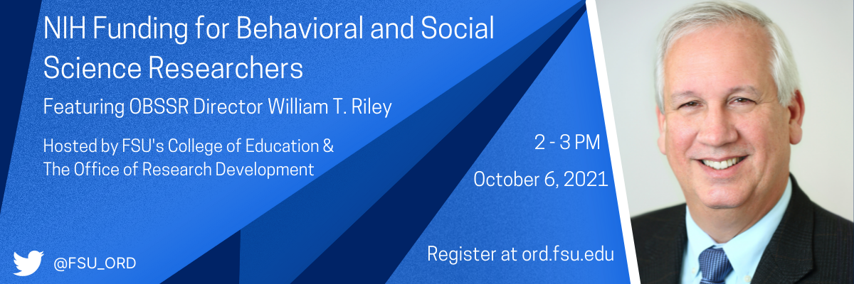 Graphic of blue triangles and Guest Speaker Bill Riley