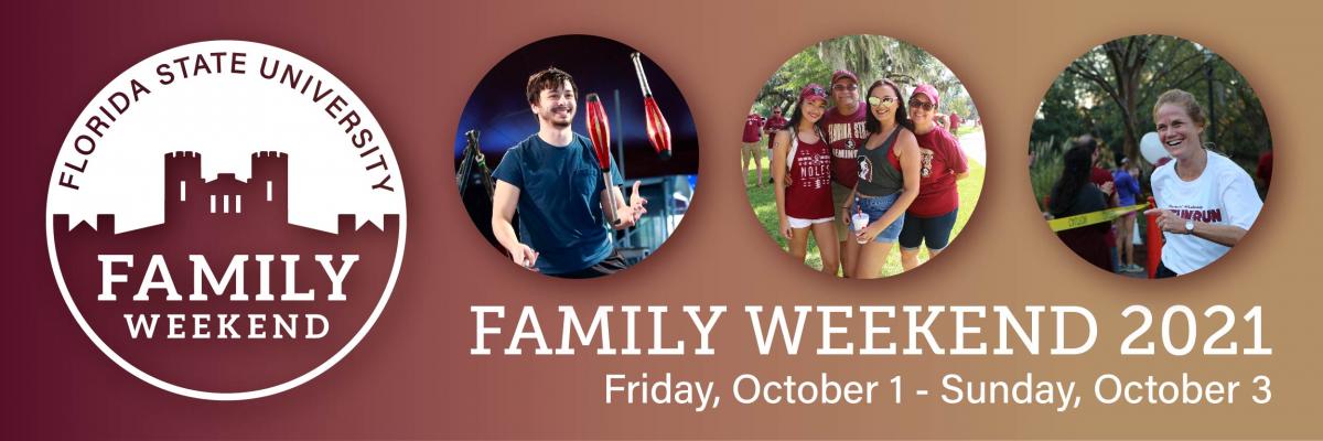 Family Weekend Oct. 1 - 3