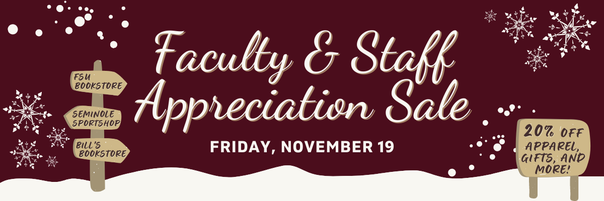 Faculty and Staff Appreciation Sale