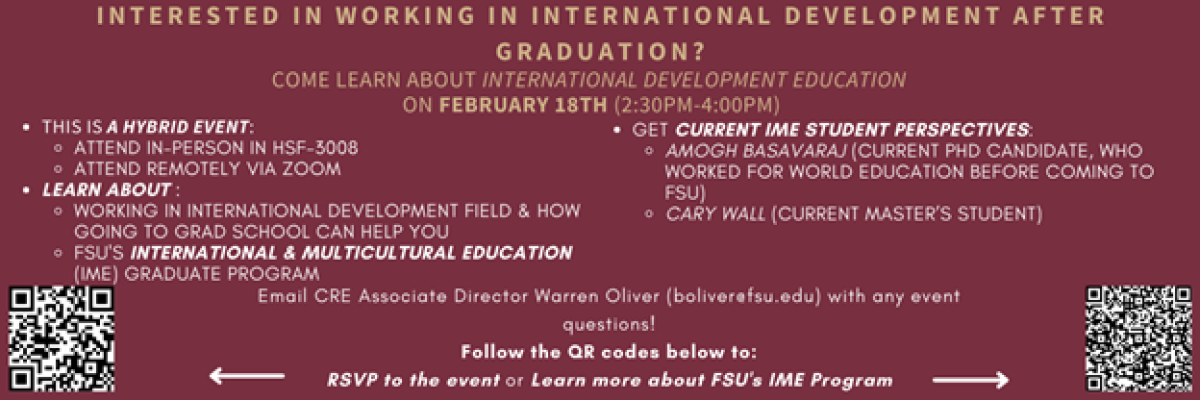 Attend the IME Info Session