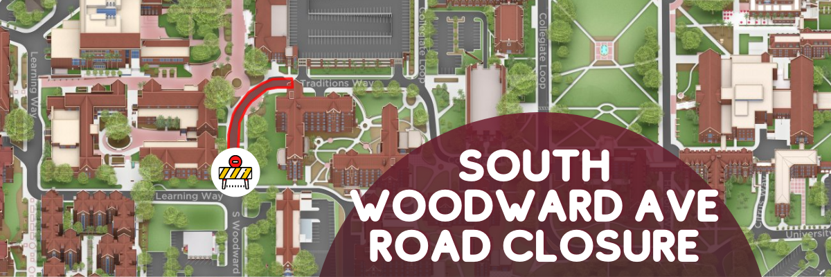 S Woodward Ave Road Closure