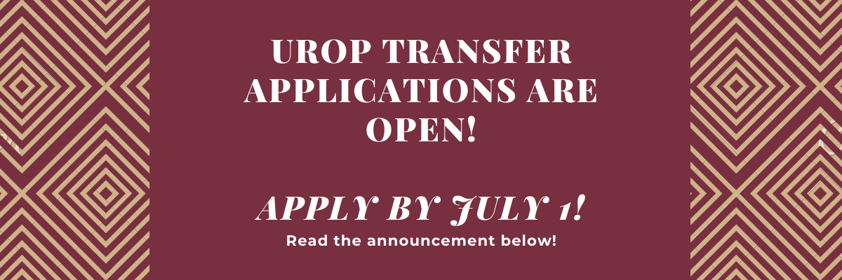 UROP Transfer Applications are Open!