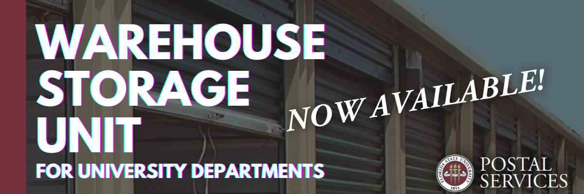 Storage Unit Available for University Departments
