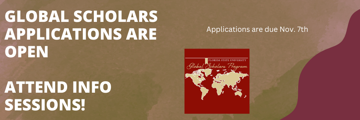Global Scholars Applications are Now Open; Attend Info Sessions to Learn More