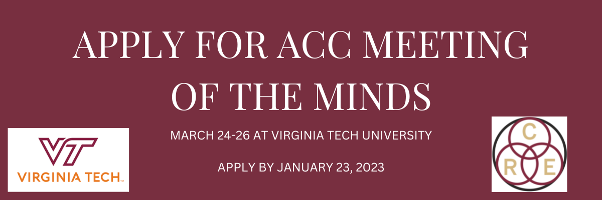 Apply for ACC Meeting of the Minds 