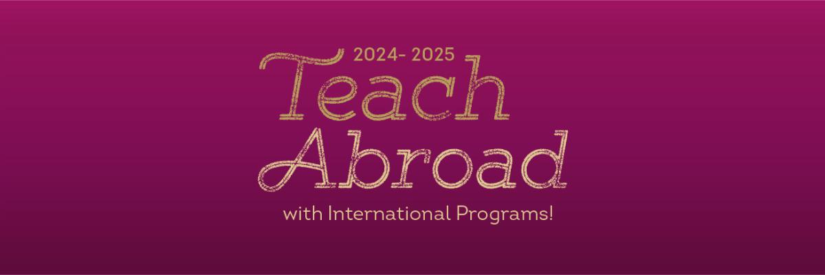 Apply to Teach Abroad with International Programs