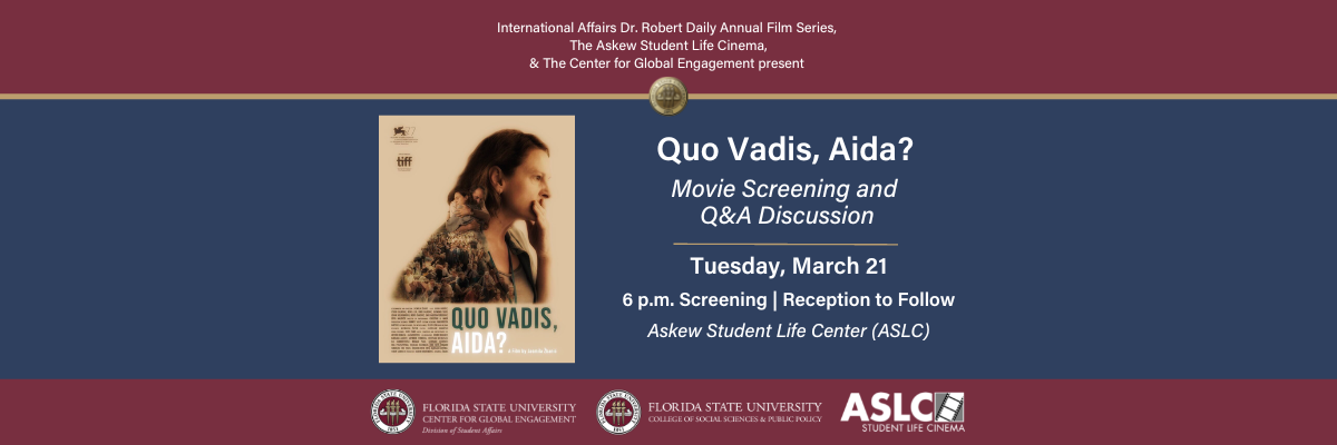'Quo Vadis, Aida?': Movie Screening and Q&A