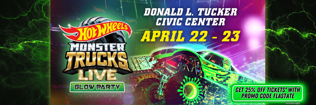 Hot Wheels Monster Trucks Live Glow Party: April 22-23