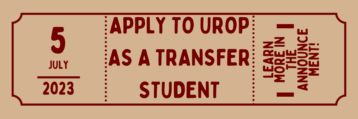 Apply to UROP as a Transfer Student by July 5