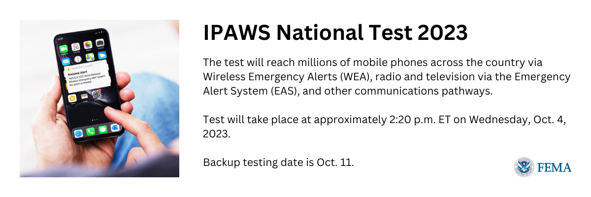 Why was there an emergency alert today? EAS test on Wednesday