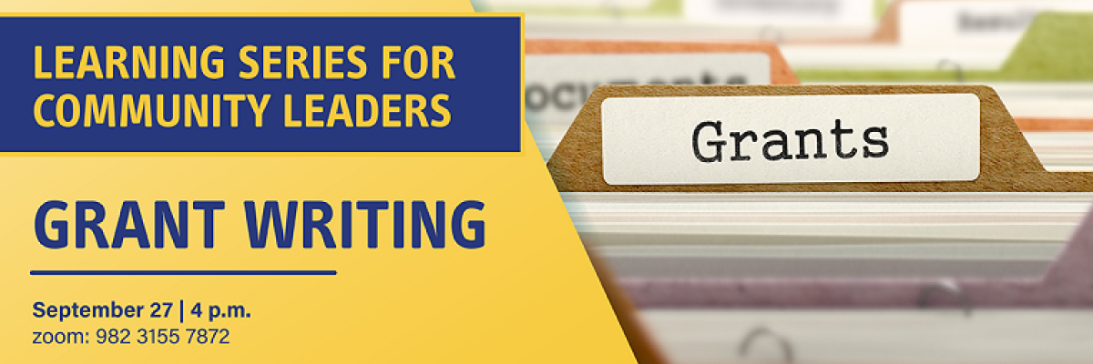 Learning Series for Community Leaders Grant Writing