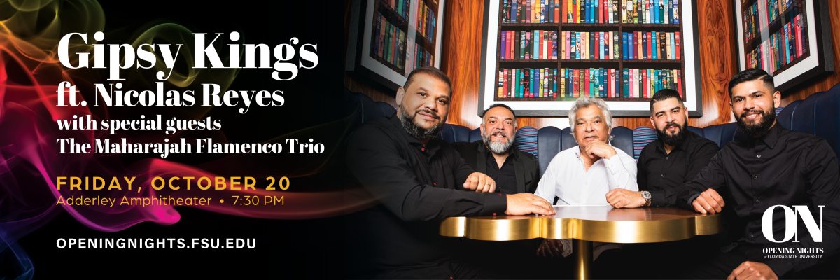 Gipsy Kings ft Nicolas Reyes with Special Guests The Maharajah Flamenco Trio Friday October 20 Adderley Amphitheater 7:30 p.m.