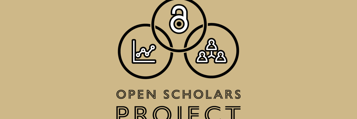 Open Scholars Project logo with symbols for open science