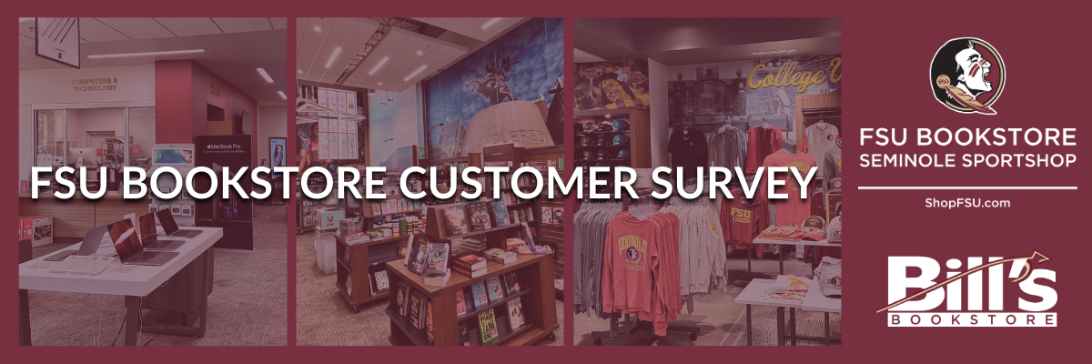 FSU Bookstore Customer Survey banner
