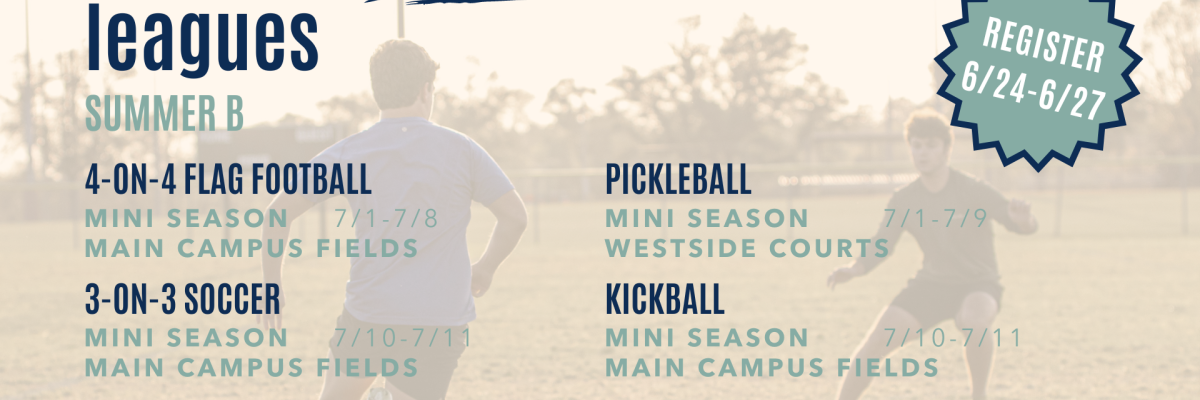 Intramural Sports Summer B 2024 Flyer
