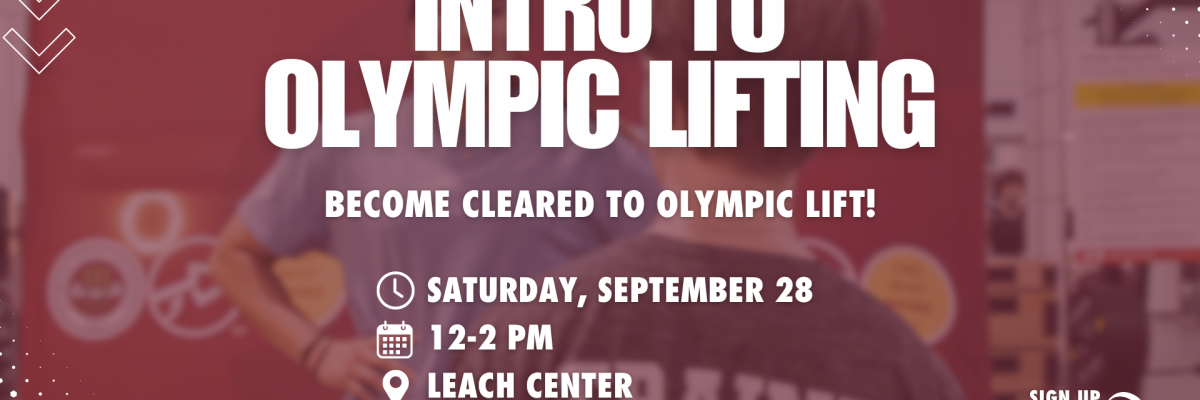Intro To Olympic Lifting Flyer