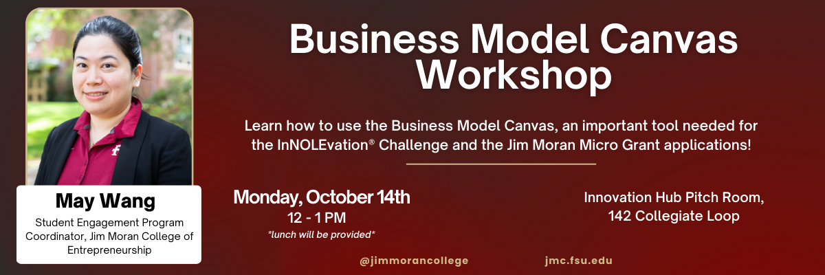 Jim Moran College Business Model Canvas Announcement