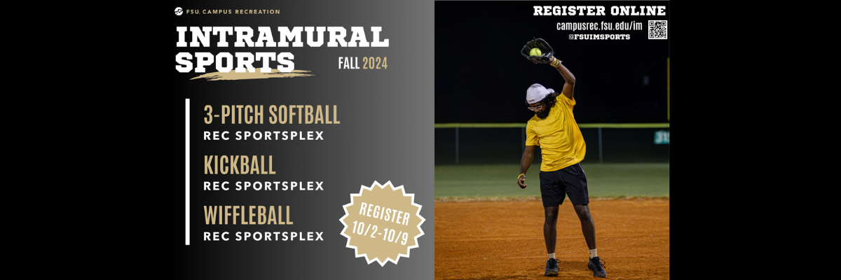 Flyer for Intramural Sports Registration