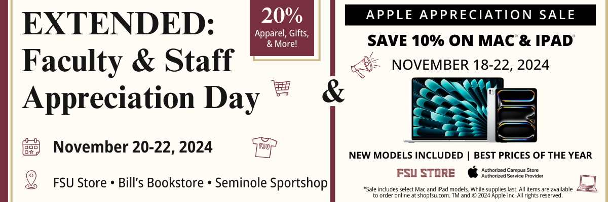 Faculty & Staff Appreciation Day and Apple Sale flyer