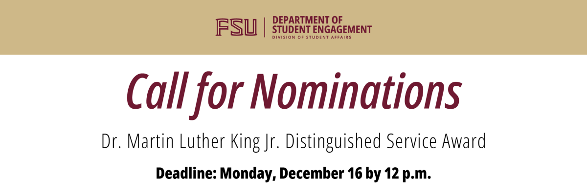 Call for Nominations for the MLK Distinguished Service Award