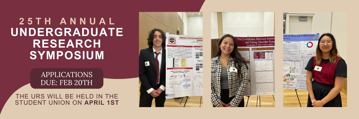 APPLY TO PRESENT AT THE   UNDERGRADUATE RESEARCH SYMPOSIUM