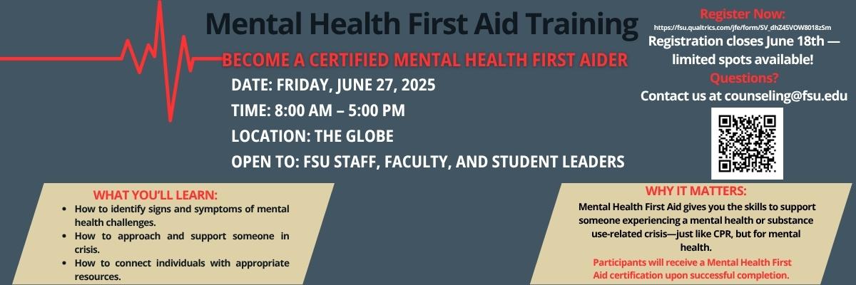MENTAL HEALTH FIRST AID TRAINING