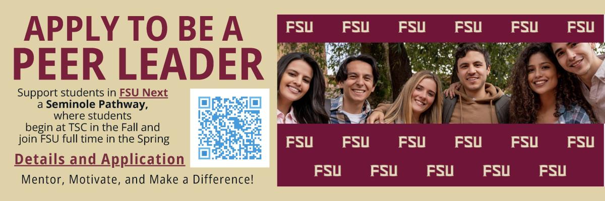 Apply to be a peer leader 