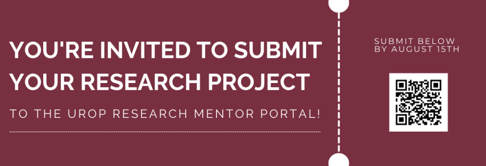 You're Invited to Submit Your Research Project