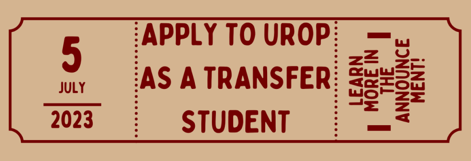 Apply to UROP as a Transfer Student by July 5
