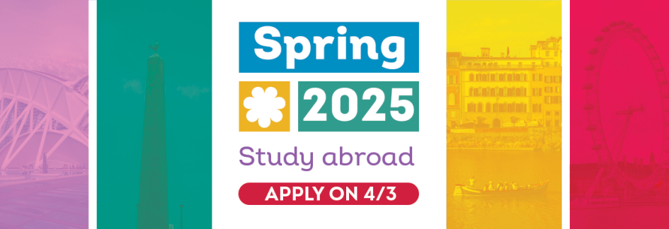 Spring study abroad applications opened on April 3rd